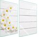 Plaque de protection en verre pour cuisine, 2x35x52 cm, bois