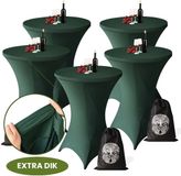 Aventara Statafelrok Donker Groen x 5 – ∅80-85 x 110 cm met Opbergtas