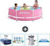 Intex Rond Frame Zwembad - 244 x 76 cm - Roze