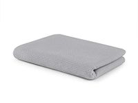 SETEX Wafelpiqué knuffeldeken, veelzijdige deken van 100% katoen, geschikt als woondeken, sprei, zomerdeken, outdoordeken en meer, 150 x 200 cm, zilvergrijs