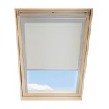 Contrio Dakraam Verduisterend Rolgordijn passend op VELUX SK08, Beige