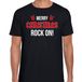 Merry Christmas rock on Kerst t-shirt - noir - hommes - Vêtements de Noël / Tenue de Noël L