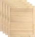 vidaXL Kastdeuren met lamellen 4 st 61,5x49,4 cm massief grenenhout