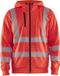 Blåkläder High Vis Hoodie met rits 3565-2538 - High Vis Rood - 4XL