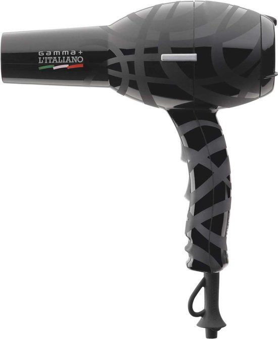 Gamma+ l'italiano haardroger - Zwart - 2000W - 100% Made in Italy