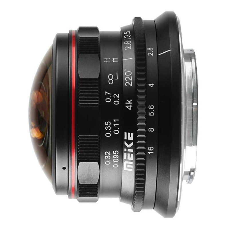 Meike MK-3.5mm f/2.8 Wide Angle Fisheye MFT-mount objectief