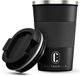 Castagnola Thermosbeker - Koffiebeker To Go - Travel Mug voor Koffie en Thee - Theebeker - 380 ML - RVS - Zwart