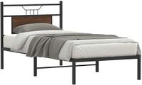 vidaXL Bedframe - Hout - Bruin Eikenkleur - 80x200 cm