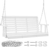 Merkloos Houten Veranda Swing, 137cm, Wit