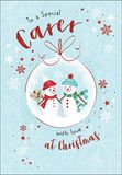 Traditionele Piccadilly Greetings Traditionele kerstkaart Carer - 7 x 5 inch