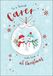 Traditionele Piccadilly Greetings Traditionele kerstkaart Carer - 7 x 5 inch