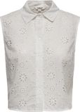 ONLY - ONLALITHEA SL SHORT EMB SHIRT WVN Dames Blouse
