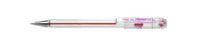 Pentel BK77S Mini-balpen, metalen punt, 0,7 mm, 12 stuks roze