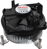 Akasa AK-CC6608BP01 CPU-koeler voor Intel LGA1700, koperen kern, schroef+backplate, 2 kogellagers