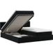 Maison Exclusive - Lit Ottoman avec matelas et repose-tête, 2 pièces, en velours noir