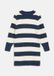 s.Oliver robe en maille à rayures - bleu marine