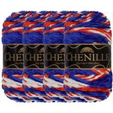 JubileeYarn Chenille Garen - Worsted Gewicht - 100g/Skein - Aztlán - 4 strengen