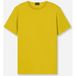 OLYMP Casual T-shirt coupe droite col rond jaune, uni