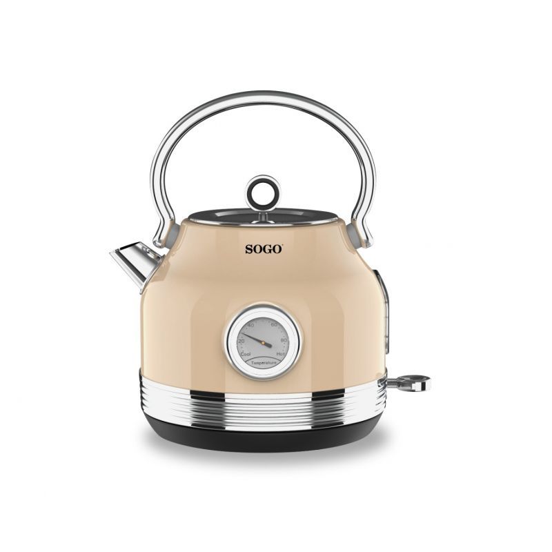 Sogo 7765 Retro Waterkoker - 1.8 L - 2200W - Zwart