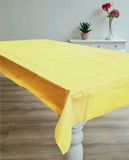 Givi Italia Feest tafelkleed van PVC - Lichtgeel - 240 x 140 cm