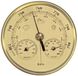 INF 130mm Analoge Barometer met Thermometer en Hygrometer - 3-in-1 Weerstation Goud