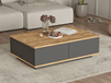 FROVANI Table basse 90 cm pin atlantique/anthracite