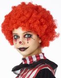 Faram Party Carnaval verkleed pruik - Horrorclown - rood