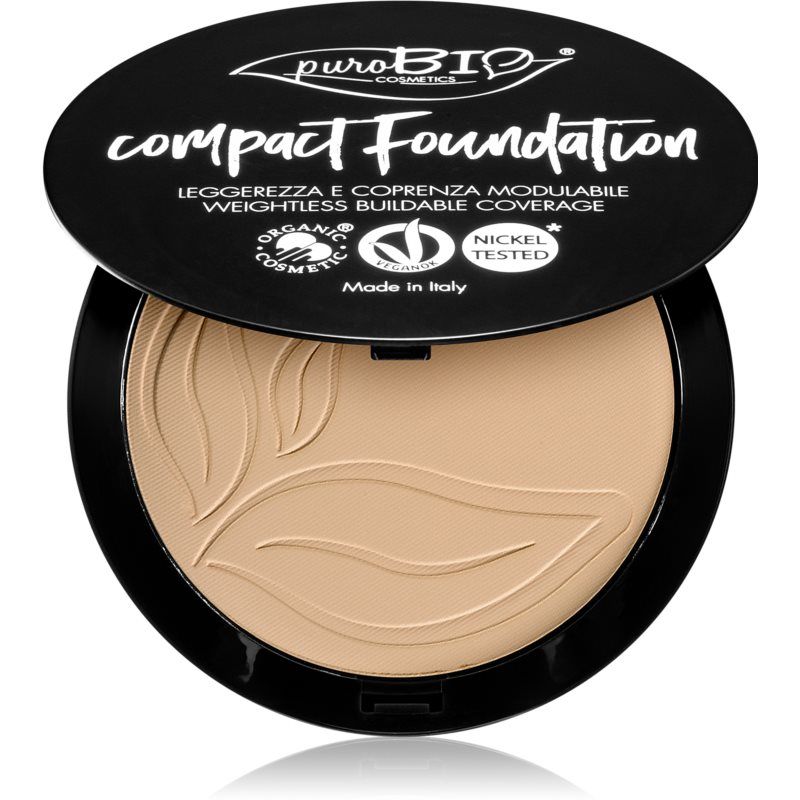puroBIO Cosmetics Compact Foundation - 9ml - Dames