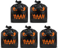 Merkloos 5 Halloween Bladafvalzakken - Van Plastique - Pour le Jardin - 76 x 60 cm