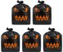 Merkloos 5 Halloween Bladafvalzakken - Van Plastique - Pour le Jardin - 76 x 60 cm