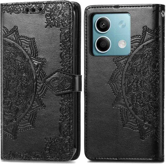 iMoshion Hoesje Xiaomi Redmi Note 13 (5G) - Mandala Bookcase - Zwart