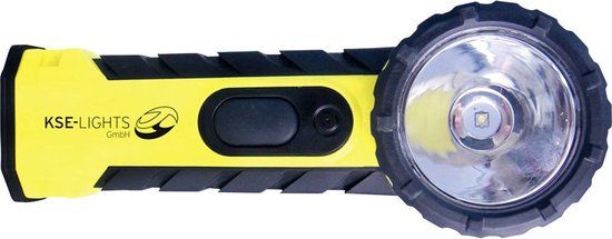 KSE-Lights KS-8890 ATEX LED Handlamp - Zone 0 - 323 lm - Black/Yellow
