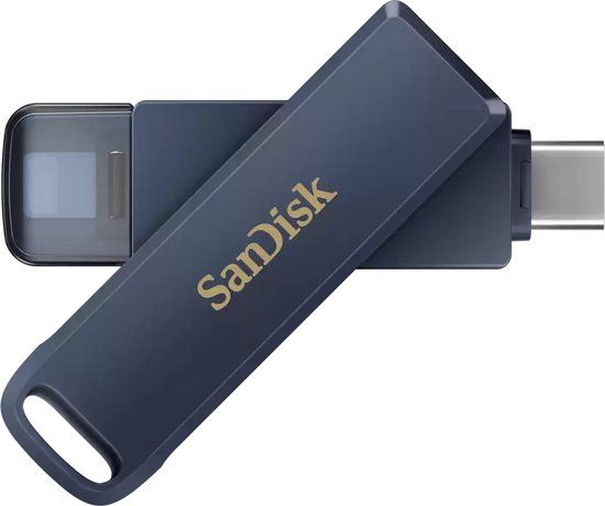 SanDisk iXpand USB Flash Drive - 128GB - Blue
