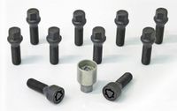 H&R Wielboutenset konisch M14x1.50 - Lengte 35mm - Zwart - 10 stuks - incl. wielsloten