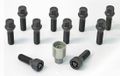 H&R Wielboutenset konisch M14x1.50 - Lengte 35mm - Zwart - 10 stuks - incl. wielsloten