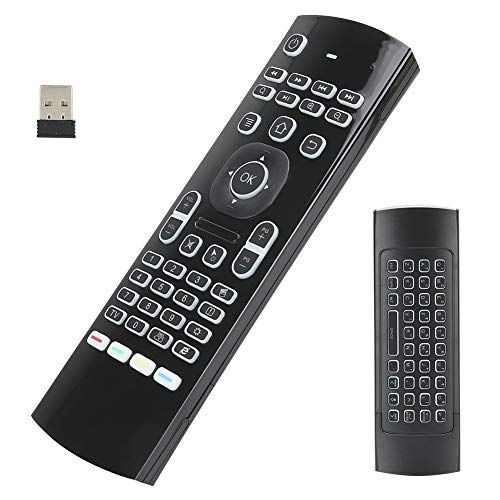 Sutinna Air Mouse Draadloos Toetsenbord 6-assige Achtergrondverlichting 2.4G Draadloze Multifunctionele Smart TV-afstandsbediening met Bewegingsdetectie voor Android TV Box/pc/Smart TV/Projector