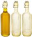 Secret de Gourmet Beugelfles / Weckfles - 3x - geel glas - luchtdicht - 1 liter