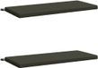 vidaXL Coussins de banc SOEST 2 pièces 100% Polyester Anthracite 120 x 50 x 5 cm
