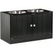 Gamelles Chiens Surélevées Gamelle Double Chien Chat Porte-gamelles 60 x 30 x 35,5 cm 2 gamelles 2L acier inoxydable incluses