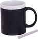 Merkloos / Sans marque Makito Western Europe Krijtbord koffie mok - 2x - wit - 350 ml - Keramiek