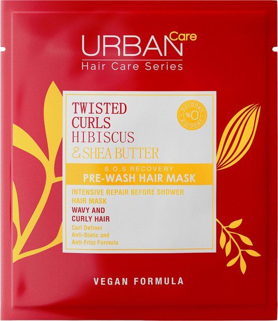 URBAN CARE Twisted Curls Hibiscus & Shea Butter Pre Hair Mask 50ML