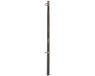 Nantong Five-wood Mât de drapeau en acier inoxydable Argent 600 x 20 mm