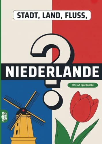 Stadt, Grübelgold Stadt, Land, Fluss, Niederlande Paperback