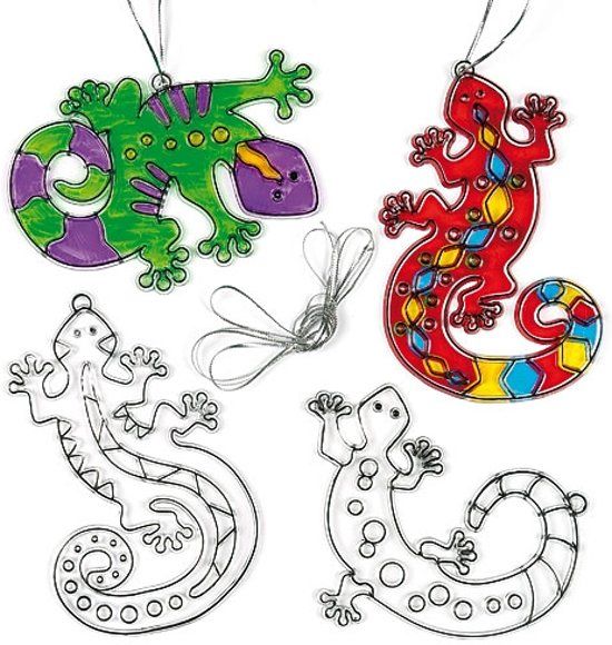 Baker Ross Zonlicht vangende gekko's 6 stuks per verpakking