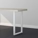 Pieds de table en métal, 71,1 cm, blanc, set de 4, robuste
