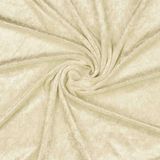 VmG-Store Pannesamt stof 2m x 145cm om te naaien GEEN meterware glanzende stretch fluweel voor gordijnen, toneelkostuums, kleding, tafelkleed, decoratieve stof (024 Ecru)