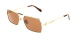 Ferragamo SF332S Gold/brown 61/17/145 HOMME Lunettes de soleil