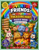 Adventure Friends The Rainbow Treasure Hunt Puzzle Book for Kids Ages 3–6
