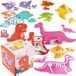 Bconcept Puzzle Dino pour Enfants - 7 Différentes Images de Dinosaures