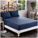 Elegant Comfort 1500 Premium hotelkwaliteit hoeslaken van de zachtste kwaliteit microvezel, diepe zak tot 40,6 cm, kreukbestendig en de kleur vervaagt niet, kingsize, marineblauw